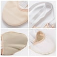 thumbnail image 5 of Slippers Rhythmic Gymnastics Shoes Soft Half Socks Ballroom Art Gym Socks Accessories Elastic Ballet Dance Shoes, 5 of 7