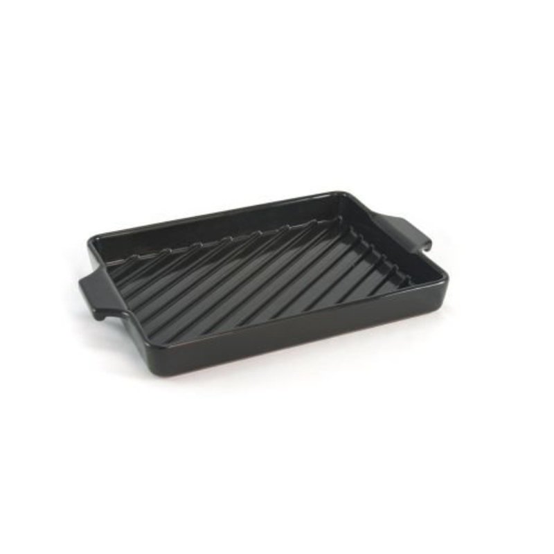 Charcoal Companion FlameFriendly Ceramic Grilling Pan