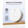 thumbnail image 2 of SITERWELL Smoke Detector, Hardwired Interconnected, Photoelectric Smoke Alarm with 9V Backup Battery, Fire Alarm with Test/Silence Button, ETL-9th Listed, GS562A, 8 Packs, 2 of 7
