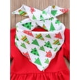 thumbnail image 5 of 3PCS Toddler Kids Baby Girl Outfit Clothes Long Sleeve Shirt Tops+Long Pants Scarf, 5 of 5