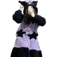 thumbnail image 2 of Piece Pajamas Kawaii Plush Lounge Wear Women's Pajamas Robe Hooded Cute Pajamas Plush Long Pajamas Gift Xl, 2 of 4