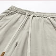 thumbnail image 6 of DayScoop Mens Casual Pants Fashion Slacks Summer Sport Pocket Drawstring Solid Color Elastic Waist Jogger Pants, 6 of 6