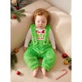 thumbnail image 5 of RUINIXCW Christmas Outfit for Toddler Girl Boy Long Sleeve Tops and Fuzzy Overalls, 5 of 9