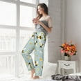 thumbnail image 6 of Picia Bees Womens Soft Woven Cotton Elastic Waistband Sleep Pajama Pant Lounge Sleep Pant With Pockets And Drawstring-X-Large, 6 of 9