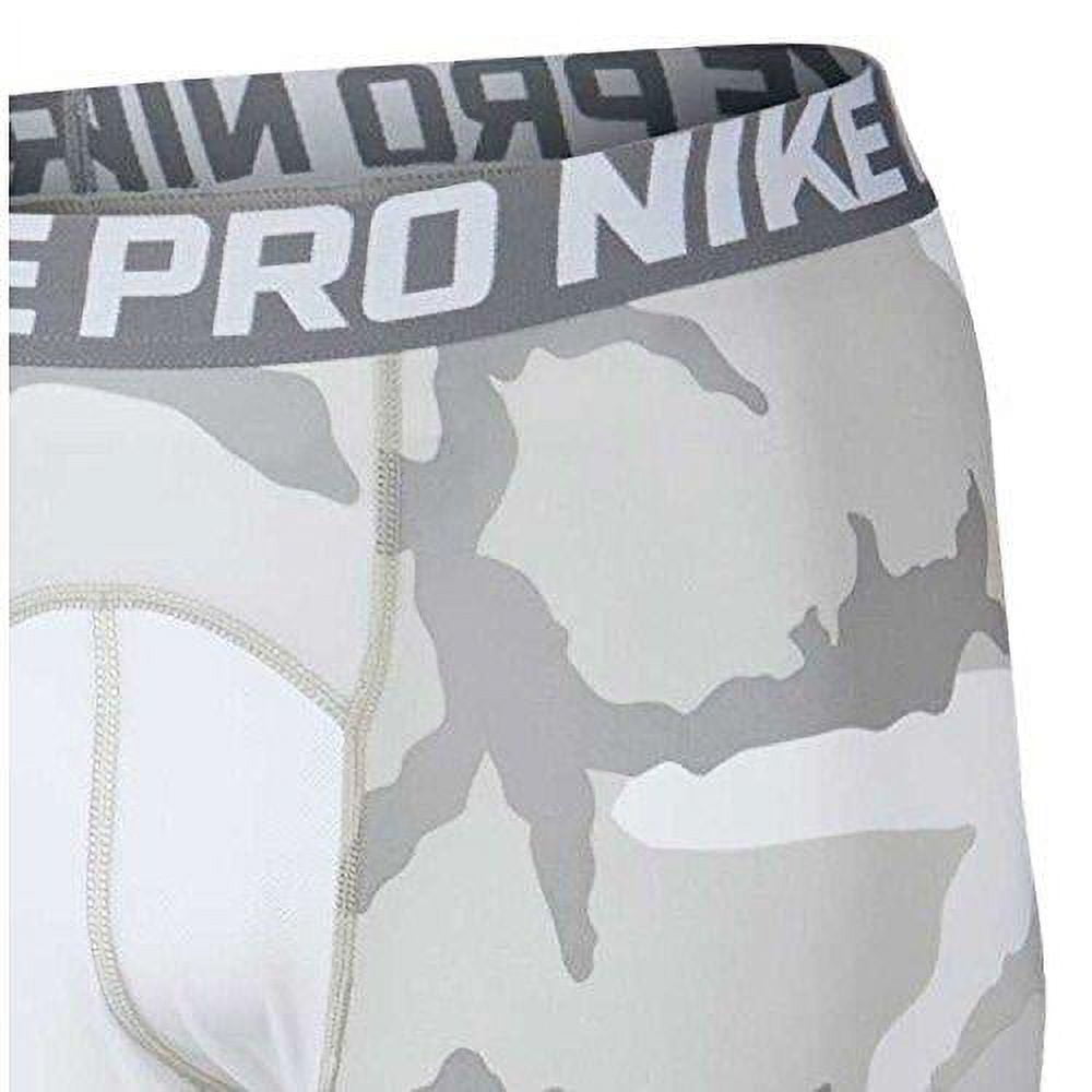 Nike Mens Pro Cool Camo Printed 3/4 Length Football Tights 848199 White
