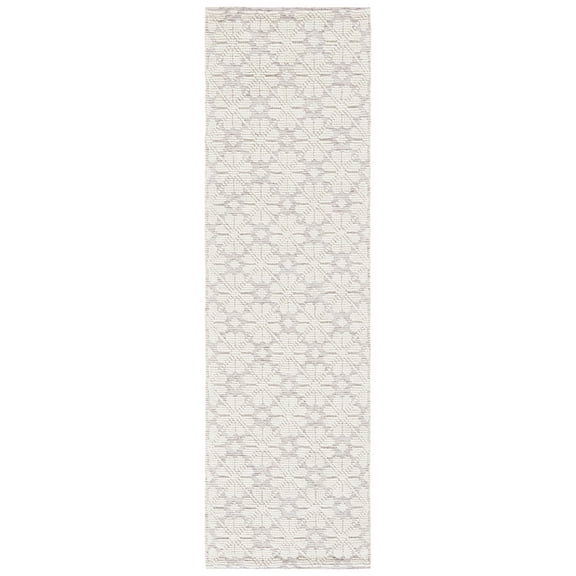 SAFAVIEH Vermont Orval Geometric Floral Wool Runner Rug, Ivory/Red, 2'3" x 8'