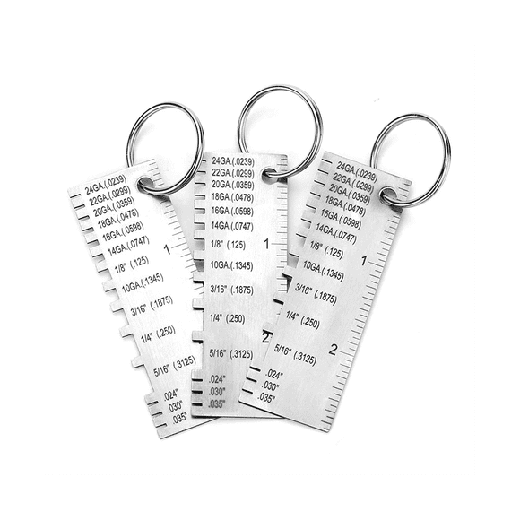 Metal Sheet Thickness Gauge, Stainless Steel Wire Gauge Size Inspection Tool Welding Tool Accessories