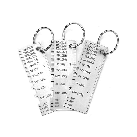 

Metal Sheet Thickness Gauge Stainless Steel Wire Gauge Size Inspection Tool Welding Tool Accessories