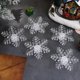 thumbnail image 2 of 5 luces nocturnas LED navideñas de colores con forma de copo de nieve y ventosa, 2 of 7