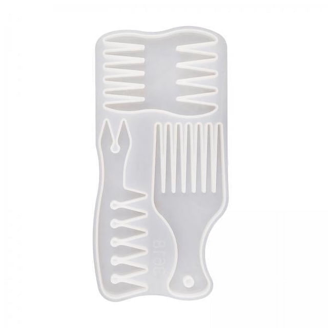 2 Moldes Para Peines, Molde De Silicona Para Peine De Pelo Largo Y Grueso Y , Manualidades DIY