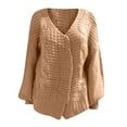 thumbnail image 4 of UPPADA Cardigan Sweaters for Women Oversized Knit Jackets Casual Kimono Cardigans Warm Trendy Knitted Sweater Jackets Brown,M, 4 of 4
