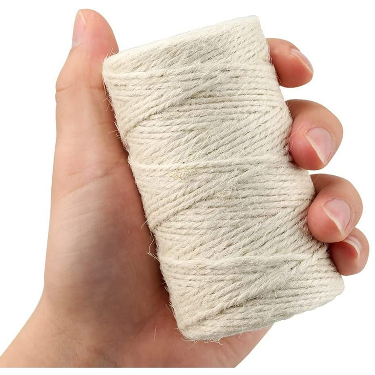 2mm Jute Twine,328 Feet Natural Jute Twine String for Crafts Gift Twine  Durable