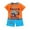 Orange, variant on Outfit Boy Kids Toddler Boys Summer 3D Dinosaur Print Short Sleeved T Shirt and Shorts Set Two Piece Set Baby Outfits Orange 6 Months-9 Months