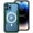 Green, variant on Dteck Transparent Back Case for iPhone 15 Pro,Magnetic Metal Bumper Case Compatible with Mag-Safe Shockproof Rubber Clear PC Cover,Black