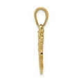 thumbnail image 3 of 14K Yellow Gold Solid Polished Open-Backed Golf Bag with Clubs Charm, 3 of 4