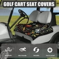 thumbnail image 3 of Whosucclay with 4 Front Pockets Golf Cart Seat Cover for Beach Winter, Thickened Anti-Scratch Golf Cart Seat Towel Blanket, Ladybug Floral Pattern, 3 of 7