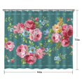 thumbnail image 5 of Pioneer Colorful Floral Shower Curtain for Bathroom Home Decor Bathtubs Waterproof Fabric Curtain with 12 Hooks 84x72in, 5 of 6