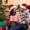 thumbnail image 3 of AGCAN 2 Pack Christmas Hat, Santa Hat Holiday Hat for Adults Unisex Women Men Comfort Extra Thicken Velvet Long Fur Xmas Hat for New Year Festive Party Supplies, 3 of 8