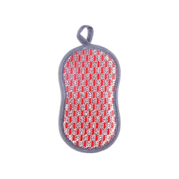 Esponja de doble cara para limpieza de cocina, estropajo para lavar platos, paño de cocina, herramientas de limpieza, 5 piezas