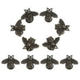 thumbnail image 4 of Zoyueyie 10 pcs Metal Knobs Decorative Cabinet Knobs Dresser Drawer Knobs Vintage Single Hole Knobs (Bee), 4 of 10