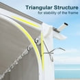 thumbnail image 4 of COOS BAY 11 x 11 Outdoor Steel Arched White Pergola with Shade Canopy and Sidewall,Gray, 4 of 8