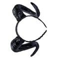 thumbnail image 4 of Diadema de cuerno grande, aro de pelo de cuerno de diablo negro, accesorios para el cabello de cuerno de buey para fiesta de Halloween Sincero Hogar, 4 of 4
