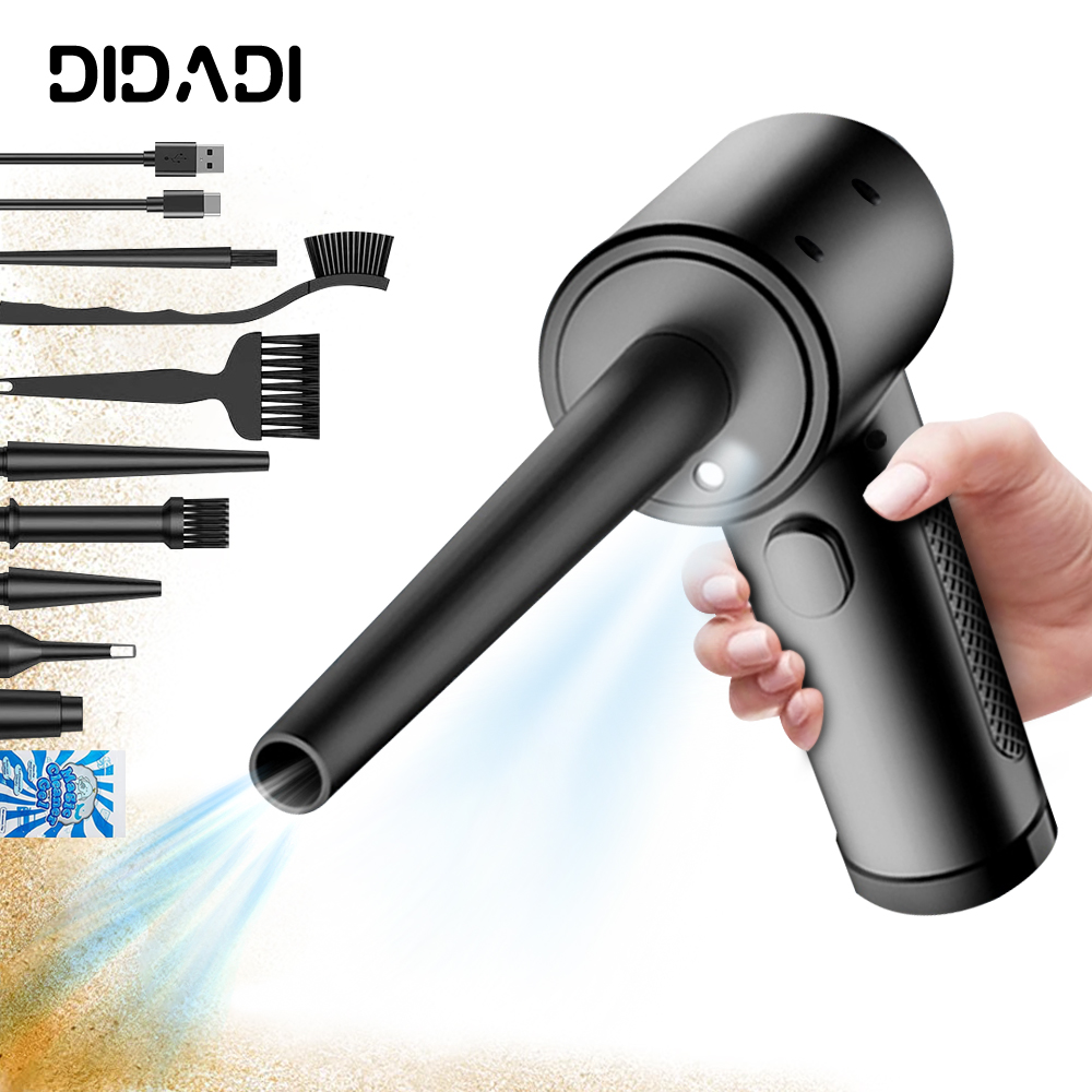 DIDADI Rechargeable Air Duster with 51000Rpm & 7600mAh, 3 Speed Gear