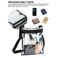 thumbnail image 5 of Deago Clear Crossbody Bag Stadium Approved Clear Purse Bag for Women & Men Concert Sports Events, White, 5 of 8