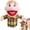 Orange, variant on Family Hand Puppet Set 11 inch with Movable Mouth, 5PCS Cloth Role Play Puppets for Kids, Interactive Storytelling Toy, School Home Educational Gift