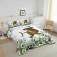 thumbnail image 3 of Erosebridal Funny Hedgehog Twin Bedding Sets Cartoon Animal Comforter Set, Eucalyptus Leaves Bedding Comforter Sets Jungle Wildlife Duvet Insert, Tropical Plants Down Comforter, 3 of 6