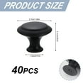 thumbnail image 2 of 40 Pcs Boutons d'Armoire de Cuisine Poignées Rondes pour Armoire Poignée Champignon Boutons d'Armoire de Salle de Bain Boutons de Commode avec Vis Quincaillerie Parfaite pour Armoire de Cuisine, 2 of 6