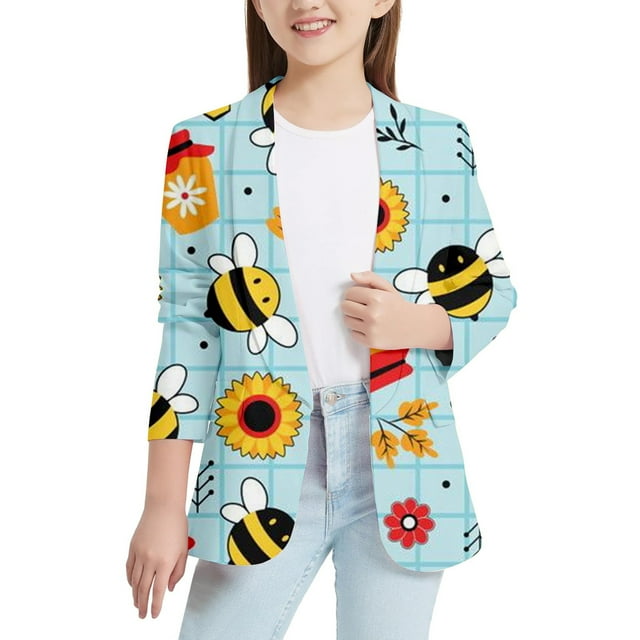 Veste de Costume Imprimée Personnalité pour Garçons et Filles