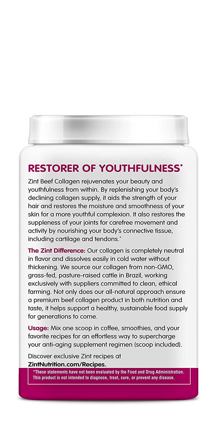 ZINT NUTRITION, COLLAGEN HYDROLYSATE,CONT 2 LB