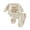 Beige, variant on RUINIXCW New To The Cousin Crew Newborn Baby Boy Hospital Coming Home Outfit Infant Baby Boys Fall Winter Clothes Long Sleeve Waffled Romper and Pants Hat Set