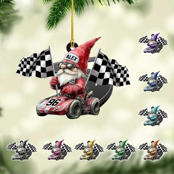 Personalized Car Ornaments, Race Car Ornaments 2025 Car Christmas Ornament, Racecar Ornament, Racing Christmas Ornament Driving Ornament Gift for Racing Lover Car Christmas Tree Decor Xmas (Race 3) -