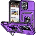 thumbnail image 1 of AIR-Case Designed for iPhone 16 5G, iPhone 16 Case with Camera Cover & Kickstand Military Grade Shockproof Heavy Duty Protective Phone Case for iPhone 16, 1 of 4