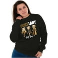 thumbnail image 3 of Betty Boop Cheetah Print Boss Lady Women Crewneck Sweatshirt Brisco Brands S, 3 of 5