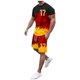 thumbnail image 1 of Playeras De Compresión Para Hombre, Conjunto De Dos Piezas De Camiseta Y Pantalones Cortos De Manga Corta Con Estampado Completo De Alemania Para Hombre Y Conjunto De Camisa Y Pantalón Corto., 1 of 9