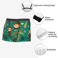 thumbnail image 6 of Kll Monkeys Swinging From Palms Men'S Cotton Boxer Briefs Underwear-Small, 6 of 9