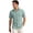Green, variant on Uwinwear Mens Button Down Shirts Casual Lightweight Short Sleeve Solid Color Shirt Textured Linen Summer Beach Tops with Pocket,Brown,M