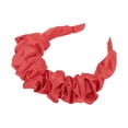 thumbnail image 4 of Unique Bargains 1 Pc Headband Faux Silk Pleats Hair Accessories for Women Red, 4 of 5