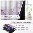 thumbnail image 3 of 2 Panels Purple Marble Blackout Curtain for Bedroom,Modern Abstract Grommet Drapes for Living Room,52x84 Inch, 3 of 7
