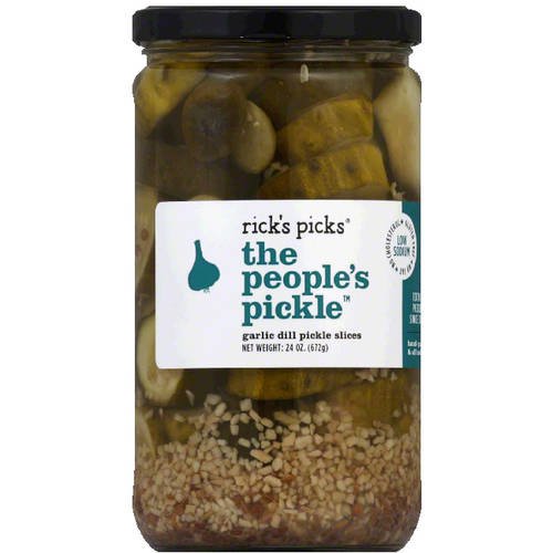 Rick's Picks The People's Pickle Garlic Dill Pickle Slices, 24 oz