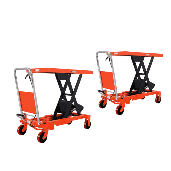Tory Carrier 2 Units of 1760lbs Single Scissor Lift Table Heavy Duty Platform Cart 39.4" Lift