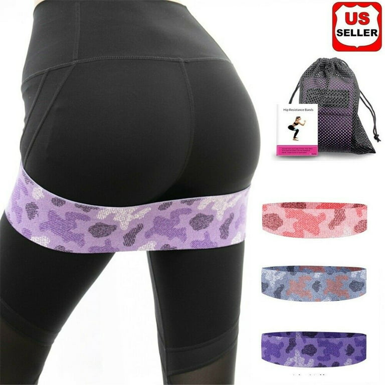 3PK Fabric Resistance Bands Non-Slip Thick&Wide Booty Hip Workout