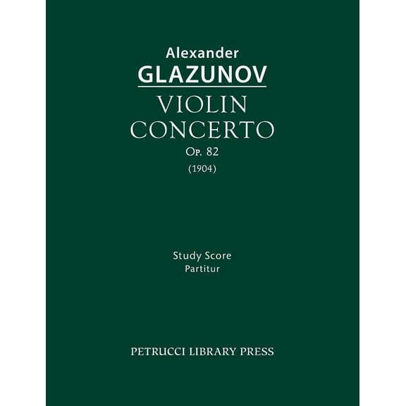 Violin Concerto, Op.82: Study Score, (Paperback)