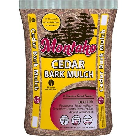 NuLife WMO13222 2 Cubic Feet Montaho Cedar Bark (Best Bark For Landscaping)