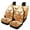 Highland Cattle Pumpkin, variant on Uourmeti Deer Autumn Forest Car Seat Covers 3 Pack, Car Seat Covers Full Set Polyester Breathable Lightweight for Vehicles Interior Cars Truck