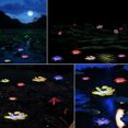 thumbnail image 4 of Solar Powered Multi Colored LED Lotus Flower Lamp RGB Water Resistant Outdoor Floating Pond Night Light Auto On Off for Garden Pool Party, 4 of 4