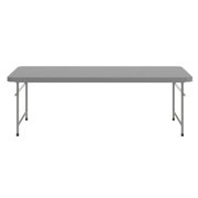 Flash Furniture 4.93-Foot Kid's Granite Gray Plastic Folding Table